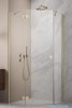 Radaway Essenza Ptj Brushed Gold kabina pięciokątna 90x80cm lewa szkło przejrzyste 1385010-99-01L/1385053-01-01
